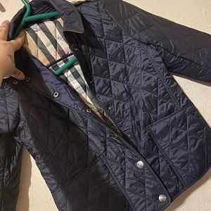 Boys Burberry quilted jacket